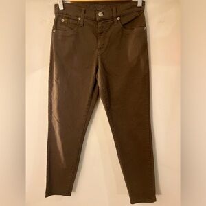 Second Yoga Jeans Straight Leg Green Jeans 26 GUC